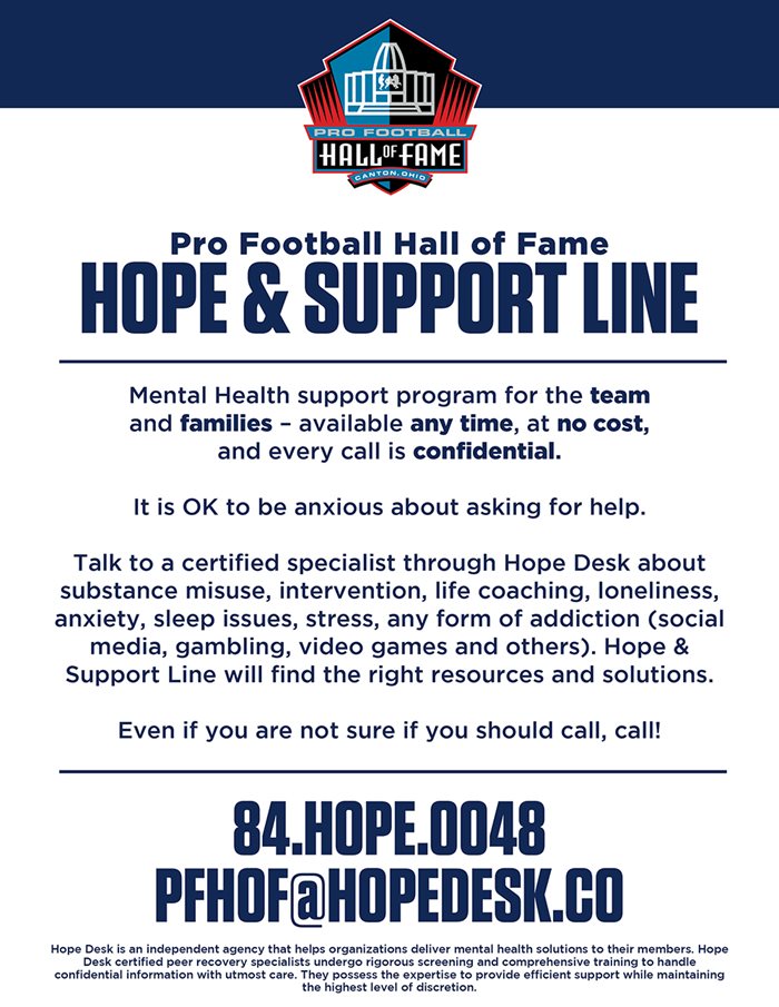 Hope & Support Line.