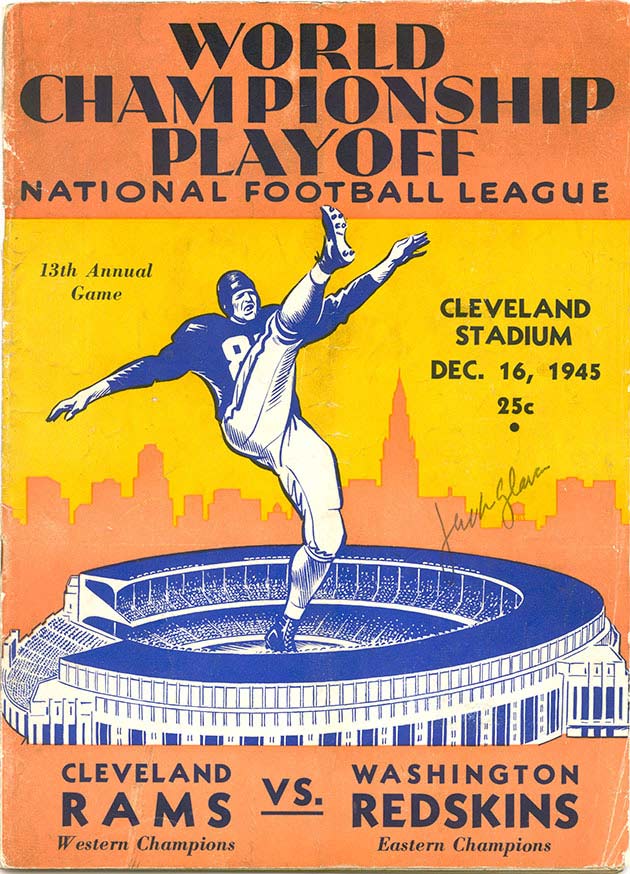 Program Cover from 1962 NFL Championship