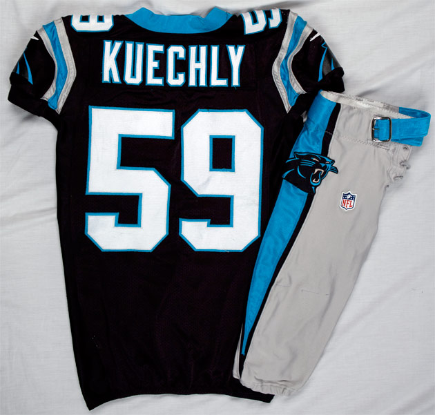 NFL Auction  NFL - PANTHERS LUKE KUECHLY 2016 TEAM RICE GAME ISSUED PRO  BOWL JERSEY - SIZE 44